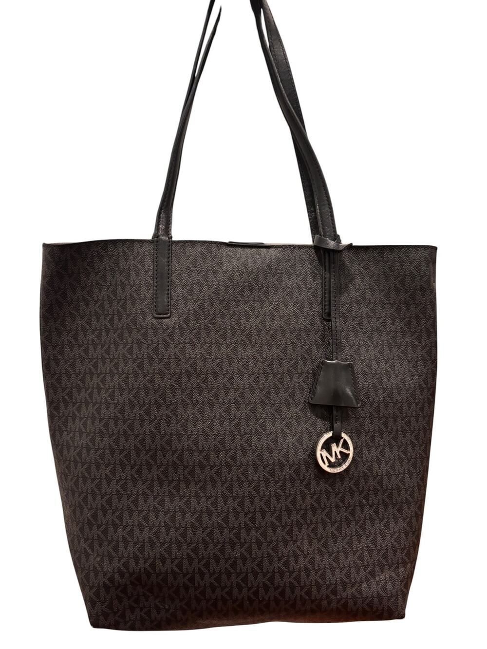 Michael Kors Jet Set Black Signature Reversible Tote